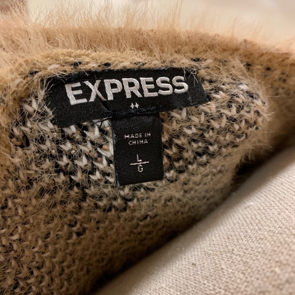 Express cheetah print sweater - Picture 4 of 4